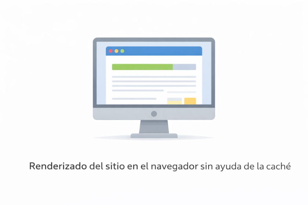 Cache en el navegador: explicación fácil y por qué acelera 5 Renderizado Del Sitio En El Navegador Sin Ayuda De La Caché.